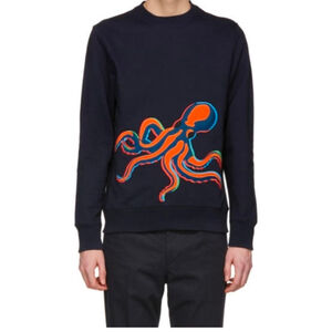 PS by Paul Smith Navy Octopus Sweatshirt Size XL